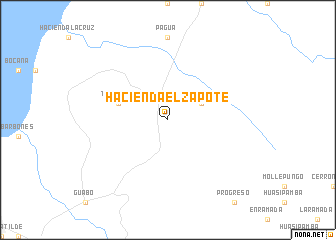 map of Hacienda El Zapote