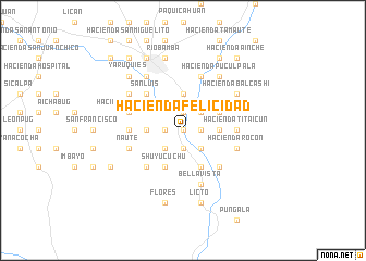 map of Hacienda Felicidad