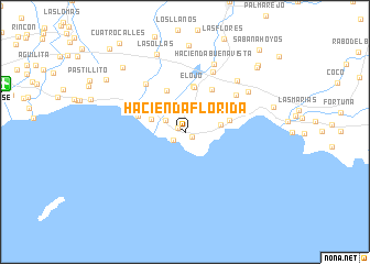 map of Hacienda Florida