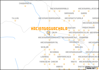 map of Hacienda Guachalá