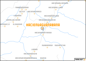 map of Hacienda Guanábana