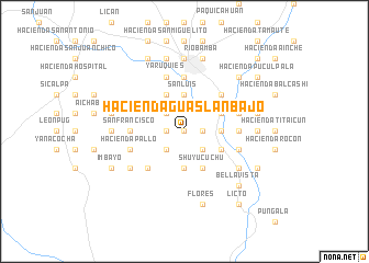 map of Hacienda Guaslán Bajo