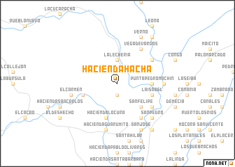 map of Hacienda Hacha