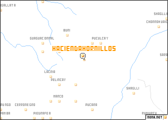 map of Hacienda Hornillos