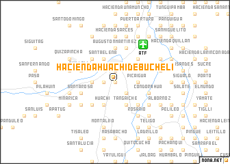 map of Hacienda Huachi de Bucheli