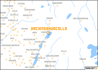 map of Hacienda Huacollo