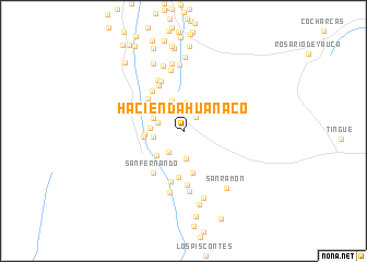 map of Hacienda Huanaco
