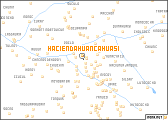 map of Hacienda Huancahuasi
