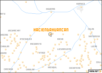 map of Hacienda Huancan