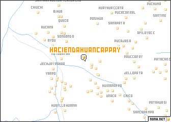 map of Hacienda Huancappay