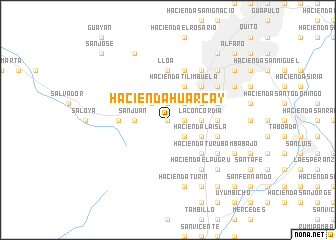 map of Hacienda Huarcay