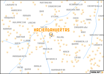 map of Hacienda Huertas