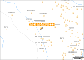 map of Hacienda Huicco