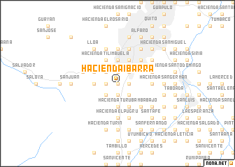 map of Hacienda Ibarra