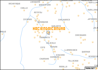 map of Hacienda Icañuma