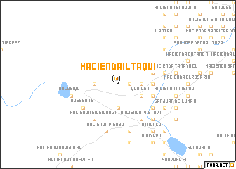 map of Hacienda Iltaquí