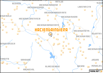 map of Hacienda Indiera