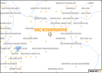 map of Hacienda Irumina