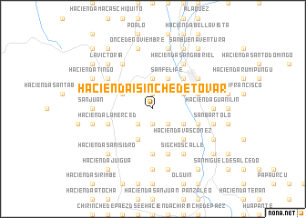 map of Hacienda Isinche de Tovar