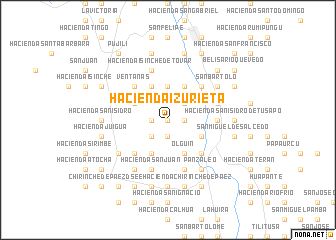 map of Hacienda Izurieta