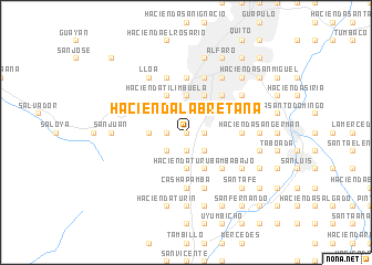 map of Hacienda La Bretaña