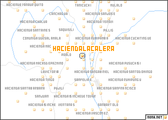 map of Hacienda La Calera