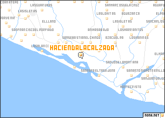 map of Hacienda La Calzada
