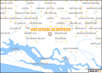 map of Hacienda La Carrera