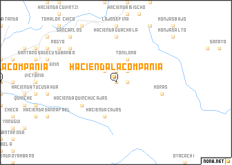 map of Hacienda La Compañía