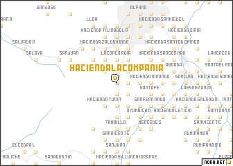 map of Hacienda La Compañía