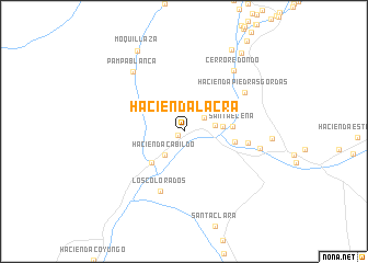 map of Hacienda Lacra