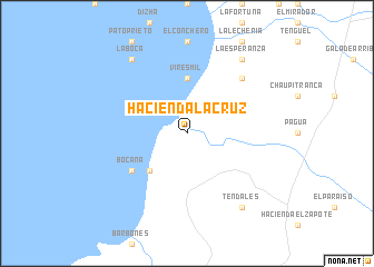 map of Hacienda La Cruz
