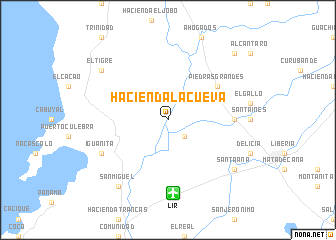 map of Hacienda La Cueva