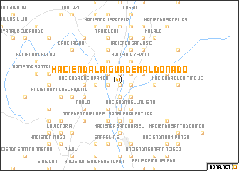 map of Hacienda Laigua de Maldonado