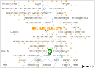 map of Hacienda La Joya