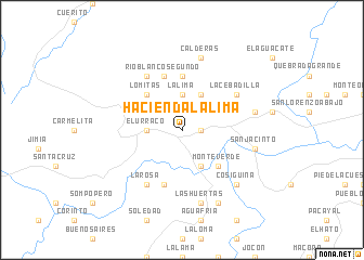 map of Hacienda La Lima