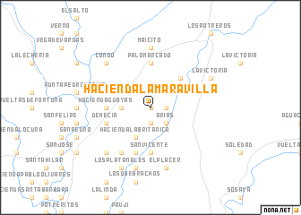 map of Hacienda La Maravilla