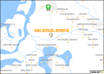 map of Hacienda La María
