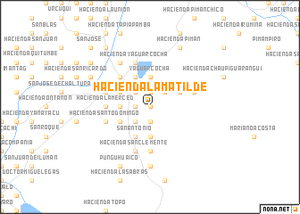 map of Hacienda La Matilde