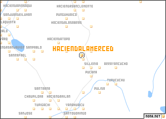 map of Hacienda La Merced