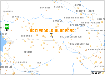 map of Hacienda La Milagrosa