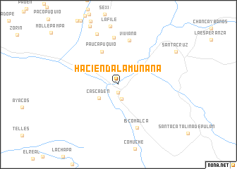 map of Hacienda La Munana