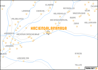 map of Hacienda La Ramada