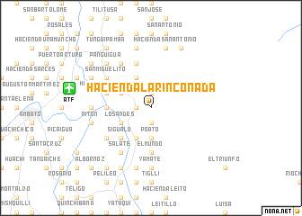 map of Hacienda La Rinconada