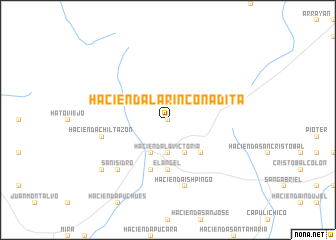 map of Hacienda La Rinconadita