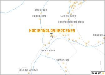 map of Hacienda Las Mercedes