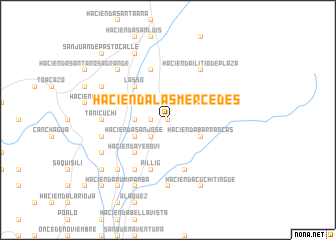 map of Hacienda Las Mercedes