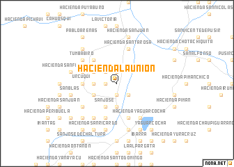 map of Hacienda La Unión