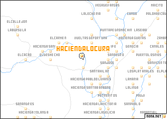 map of Hacienda Locura