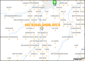 map of Hacienda Loma Blanca